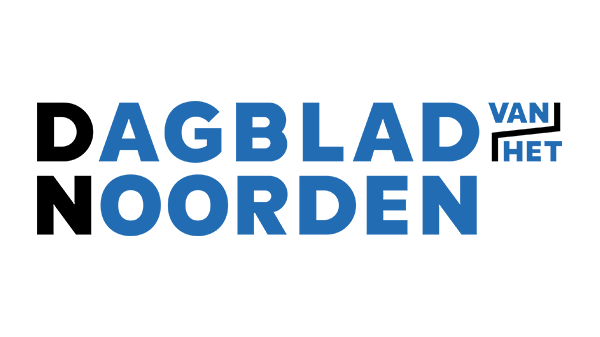 Logo krant Groningen - Dagblad van het Noorden op een transparante achtergrond - 600 * 337 pixels 